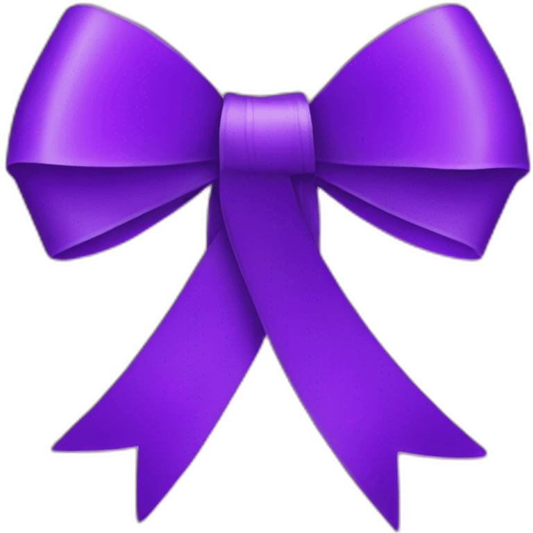 Purple ribbon emoji