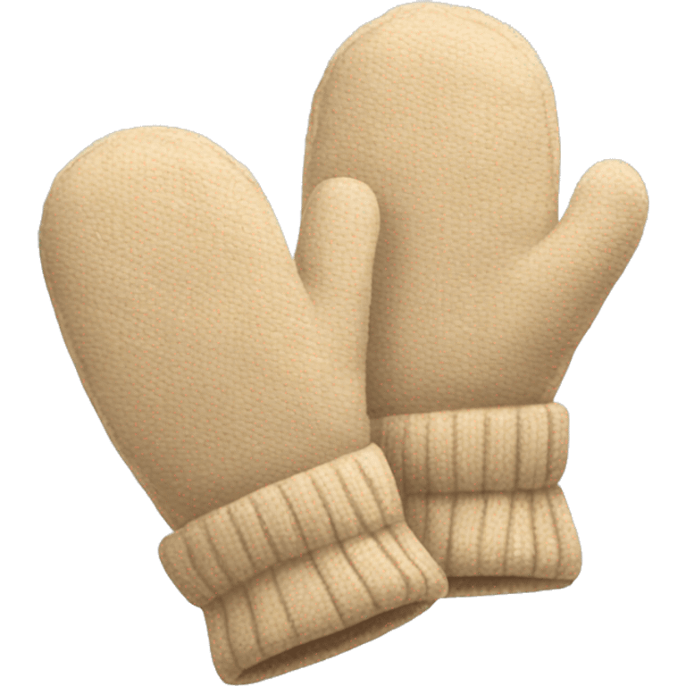 Beige mittens  emoji