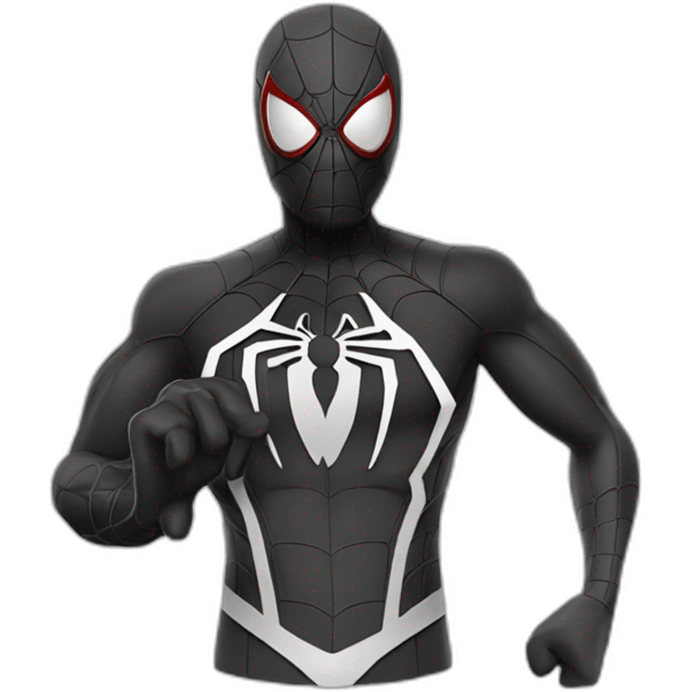 Noir spiderman emoji