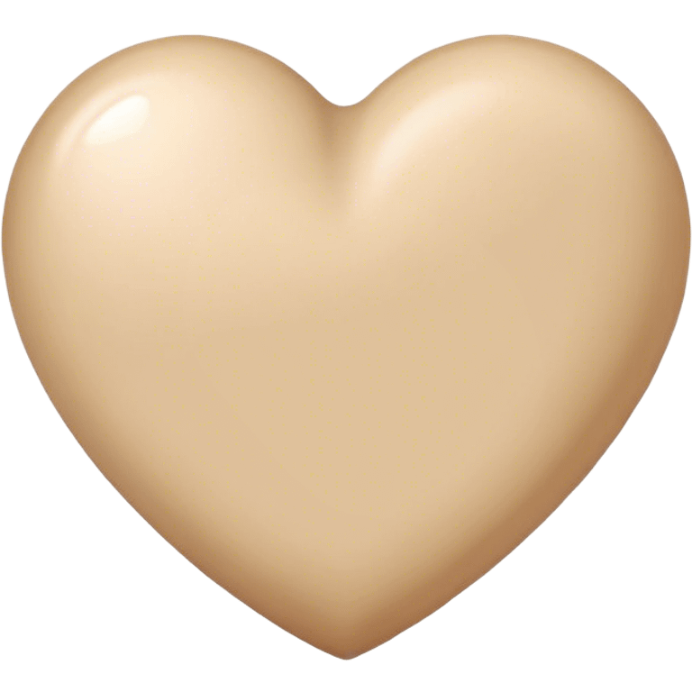 beige heart emoji