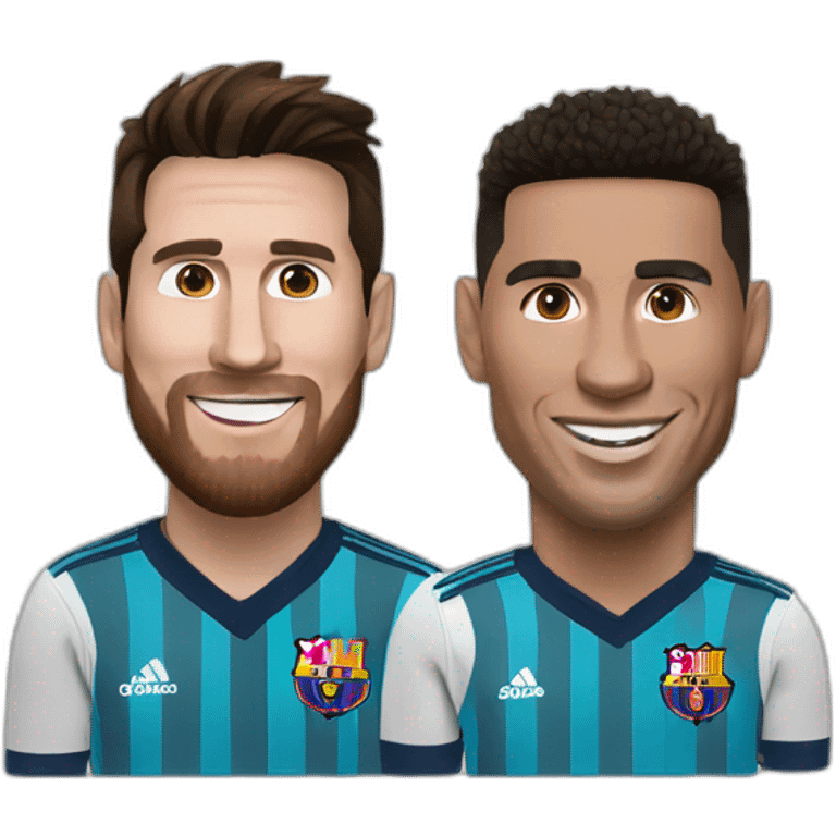 messi and ronaldo emoji