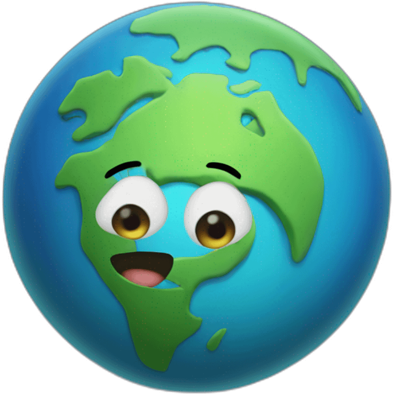 earth happy emoji