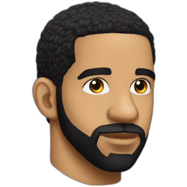 Drake head profile  emoji