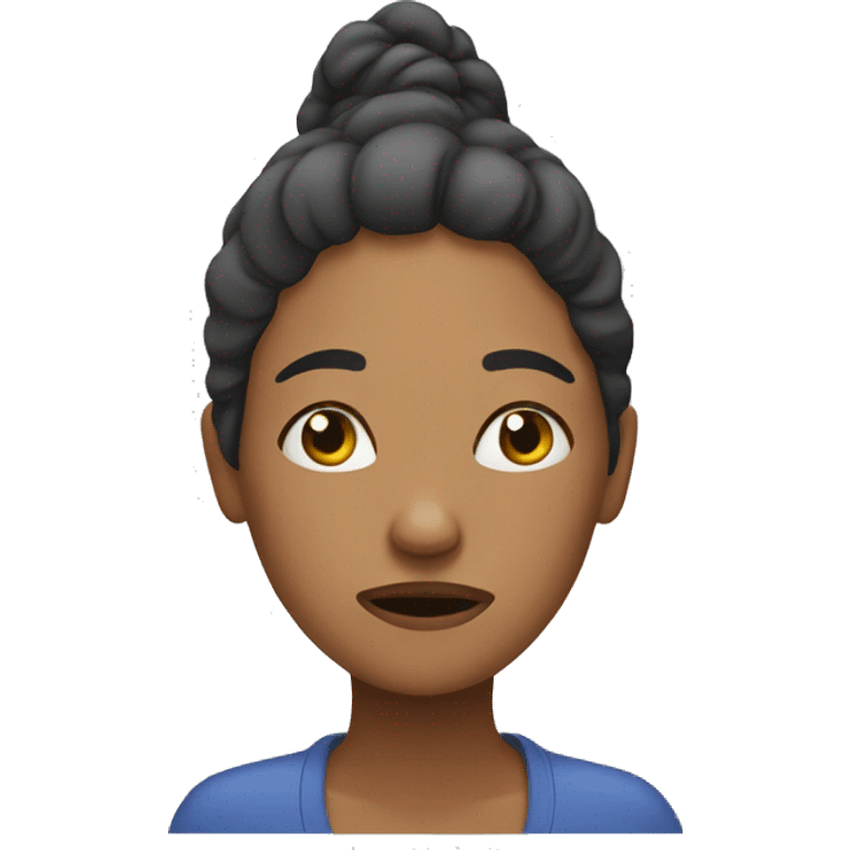 A tired woman  emoji