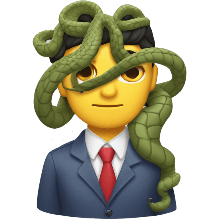 Araña con cabeza de serpiente emoji