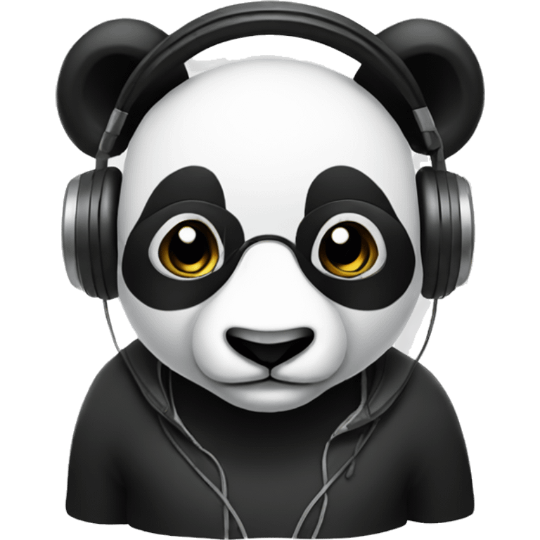 Panda with Headphones emoji