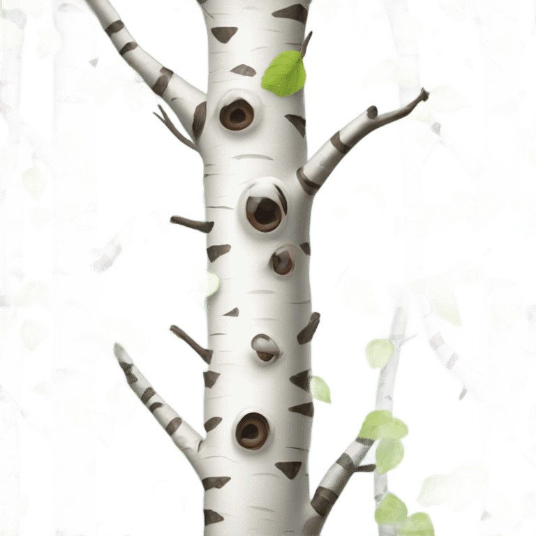 Birch tree emoji