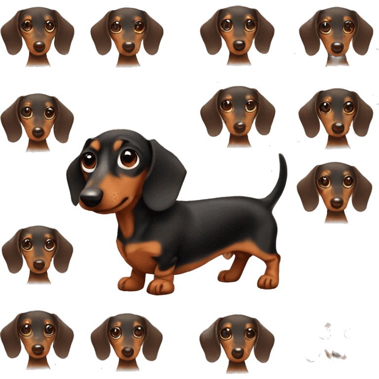 Cute Mini dachshund   emoji