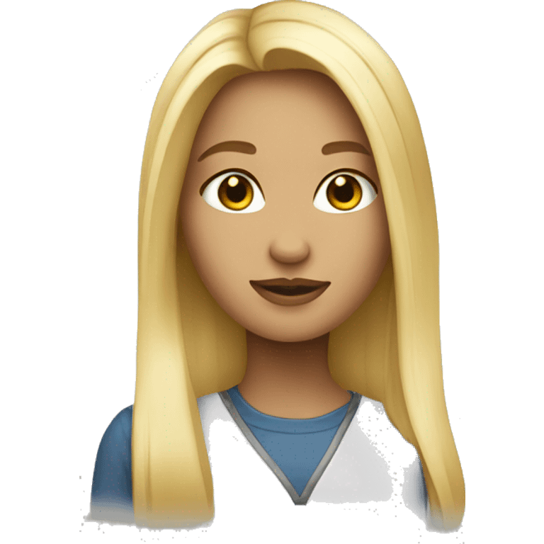 a blonde balagyge girl emoji