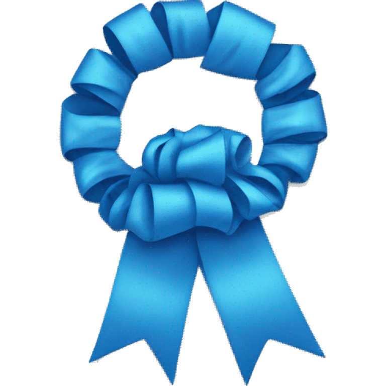 blue ribbon emoji