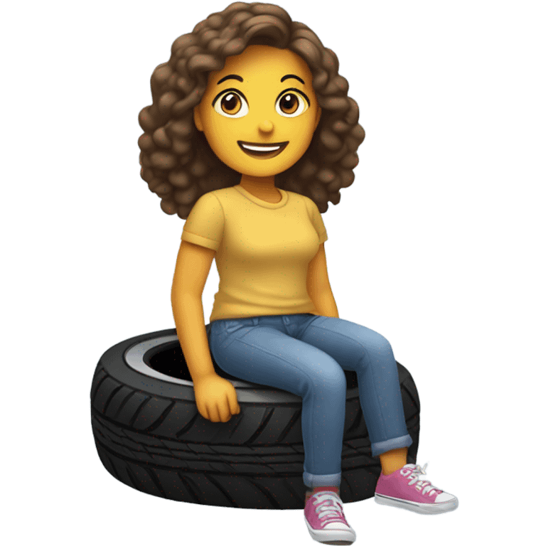 Girl tires emoji