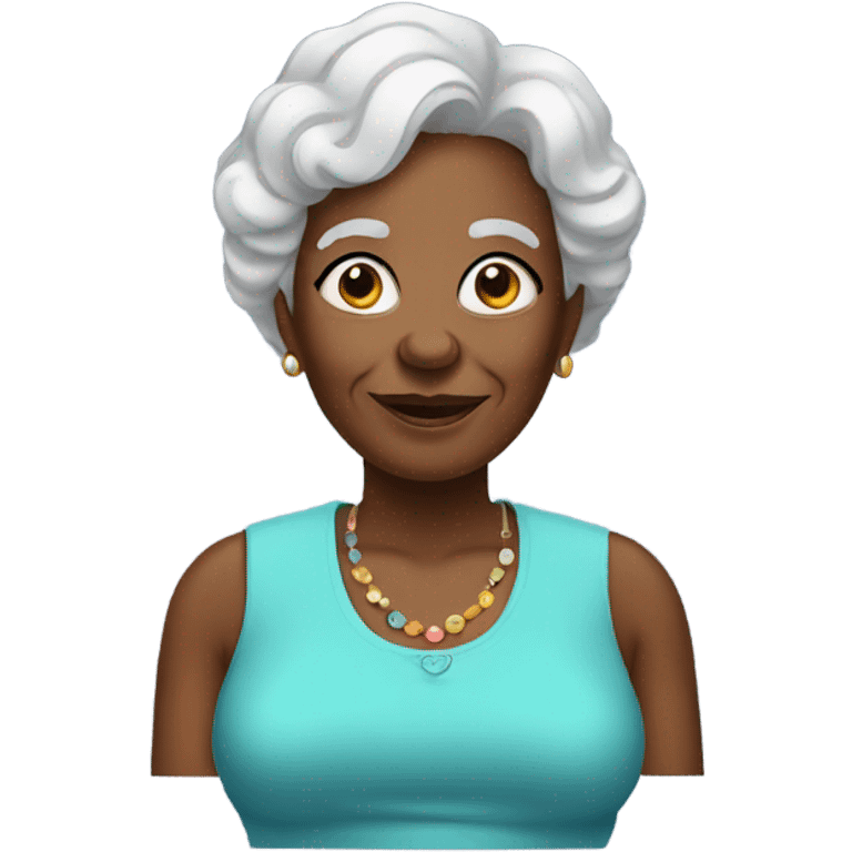 Beautiful black grandma emoji