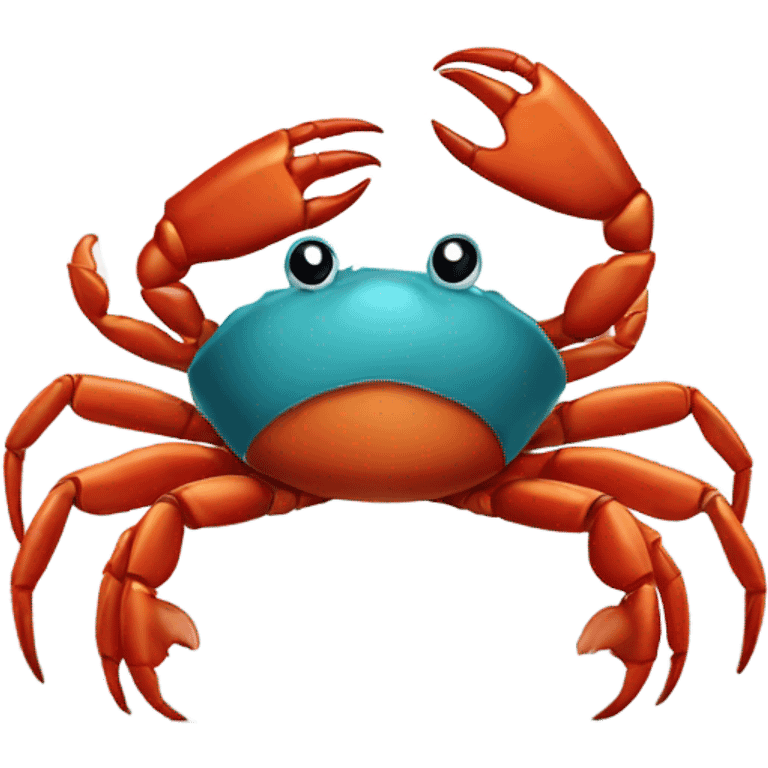 Crab holding a sign  emoji