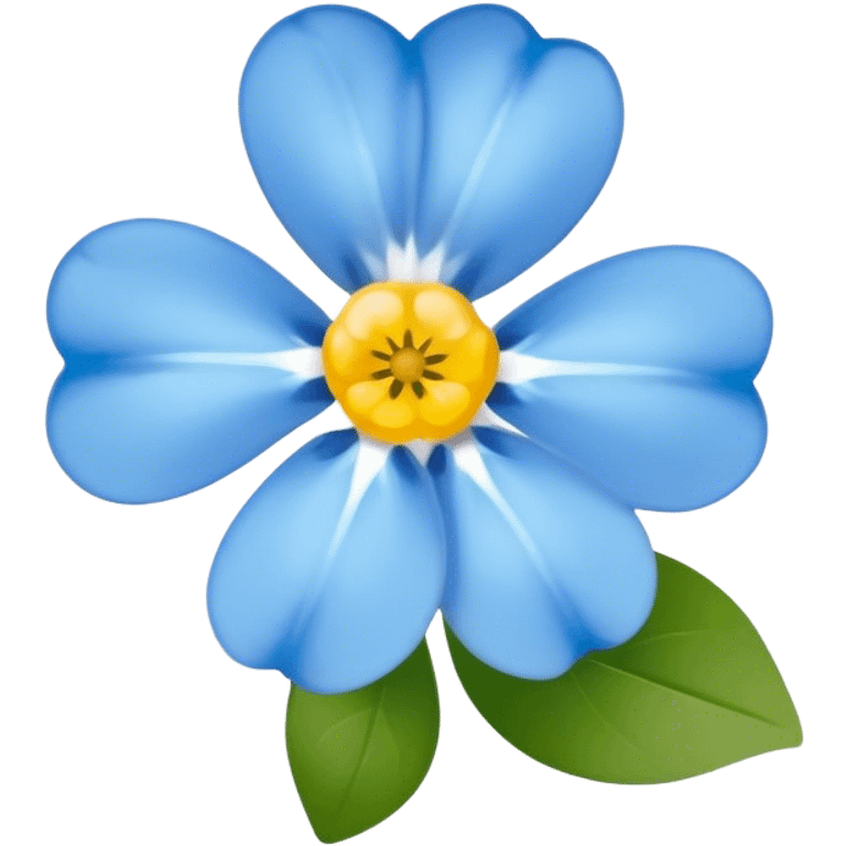 The forget me not flower emoji