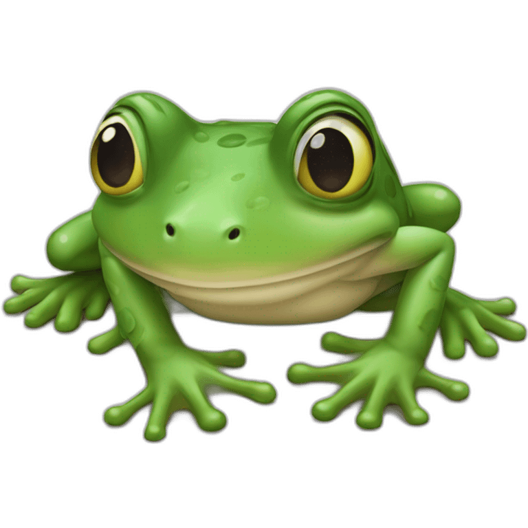 Grenouille qui fait un doigt d’honneur emoji