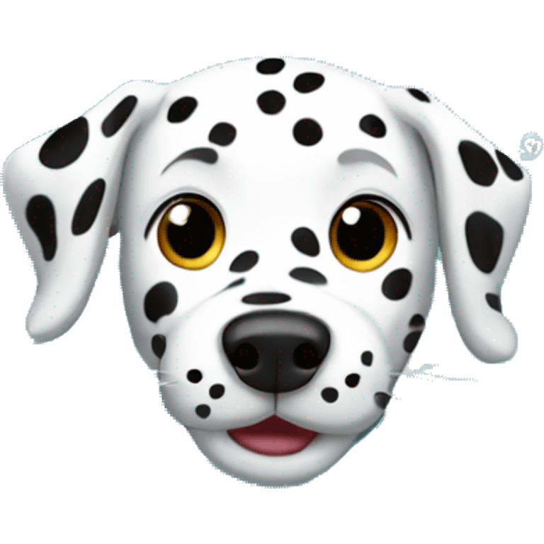 Dalmatian swimming emoji