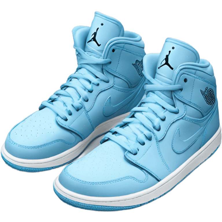 Light blue Jordan’s emoji