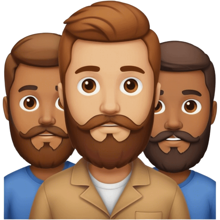 Three brothers beards emoji