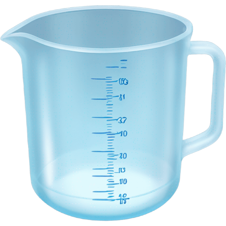 water inside a measuring cup emoji