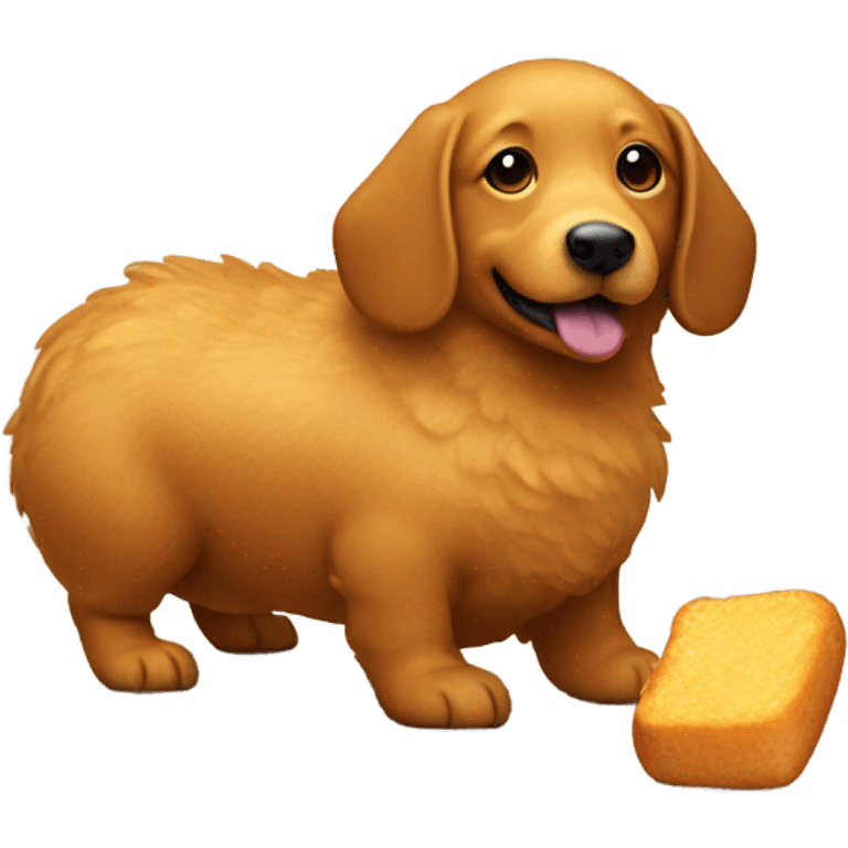 Chicken nugget dog emoji