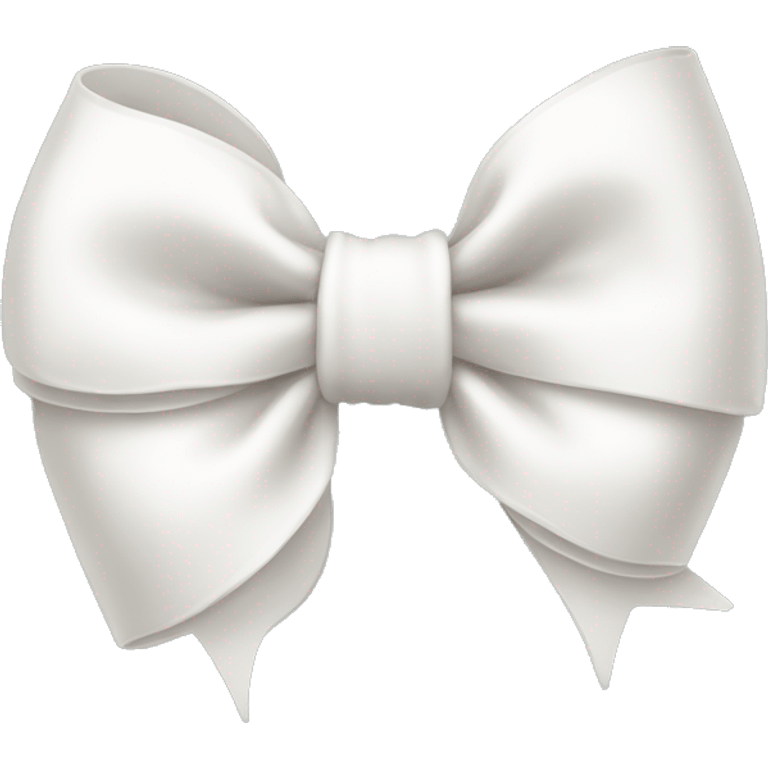 little white cute bow emoji