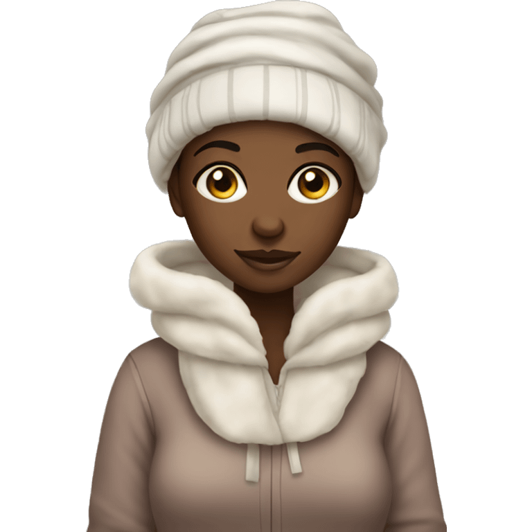 cozy black girl emoji