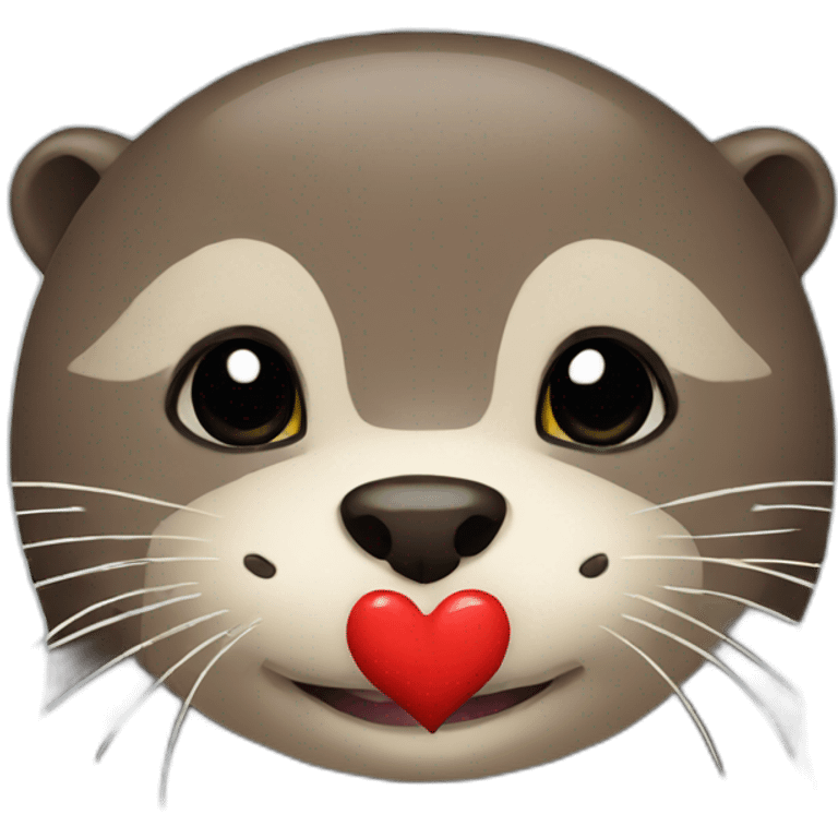 Otter with a heart  emoji