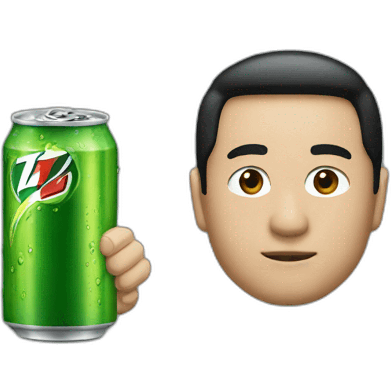 general kim drinking 7up emoji