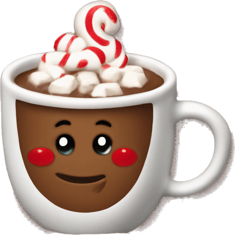 Christmas hot chocolate emoji