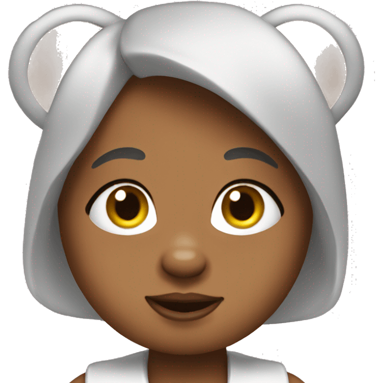 Coquette bear emoji