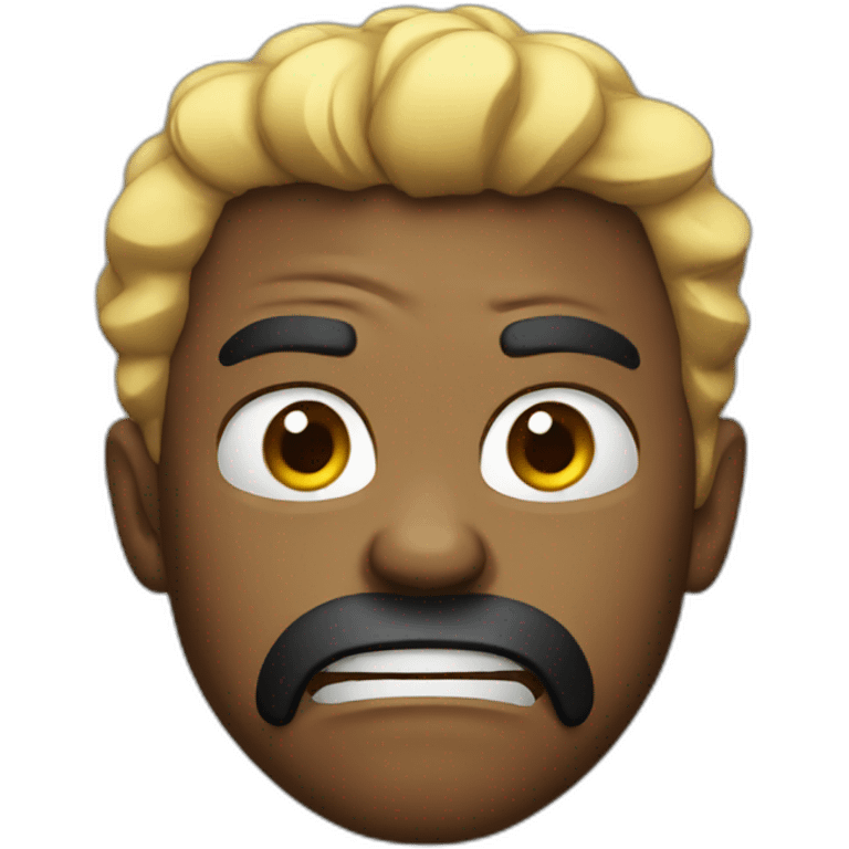 black angry emoji