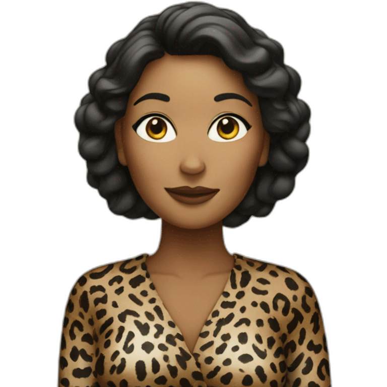 woman-in-leopard emoji