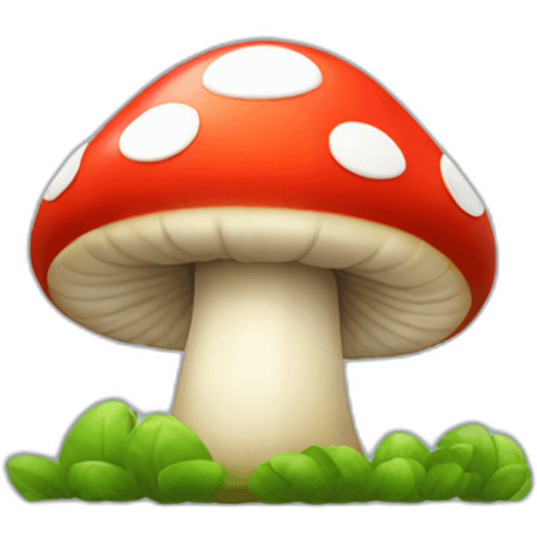 Mushroom from mario emoji