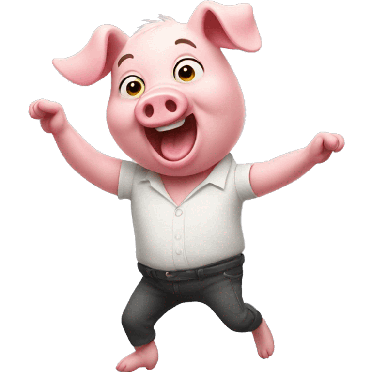 Dancing pig  emoji