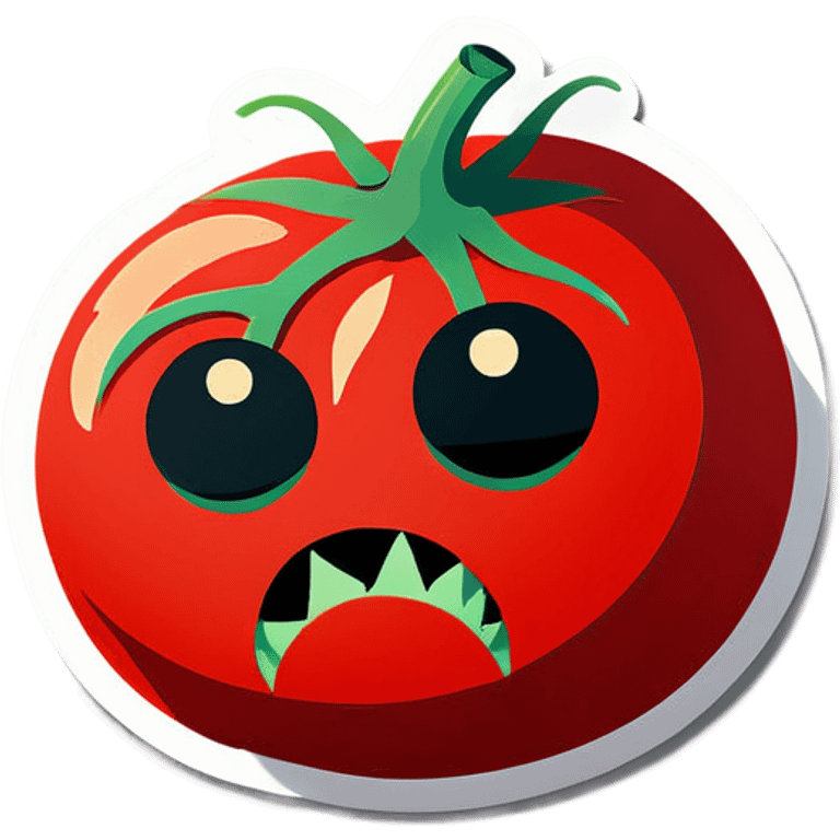 Extremely sad tomato corpse emoji