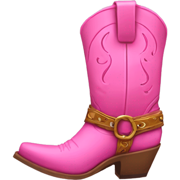 Pink cowboy boots  emoji