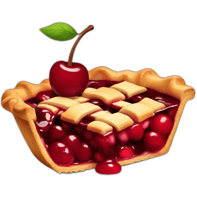 Cherry pie emoji