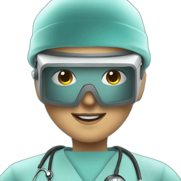 Surgeon-inside-virtual-reality emoji