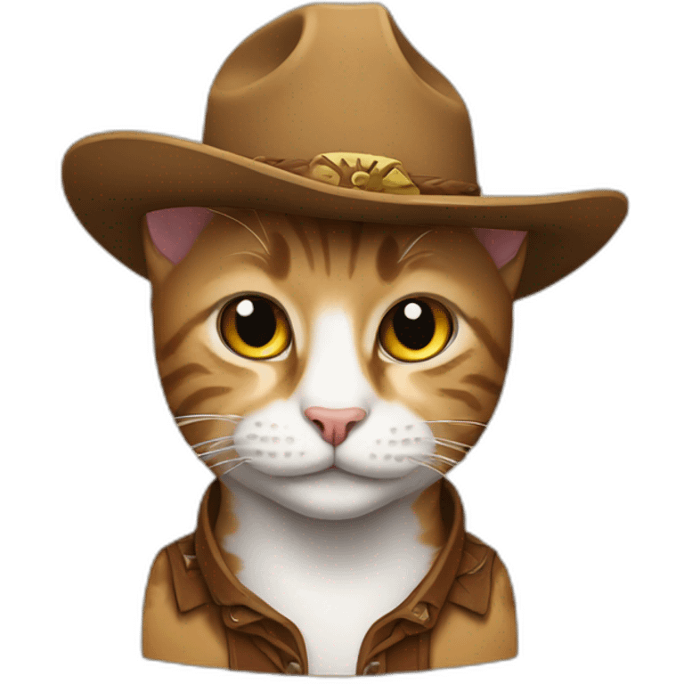 Cowboy cat emoji