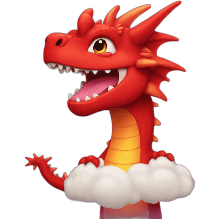 red gay dragon emoji