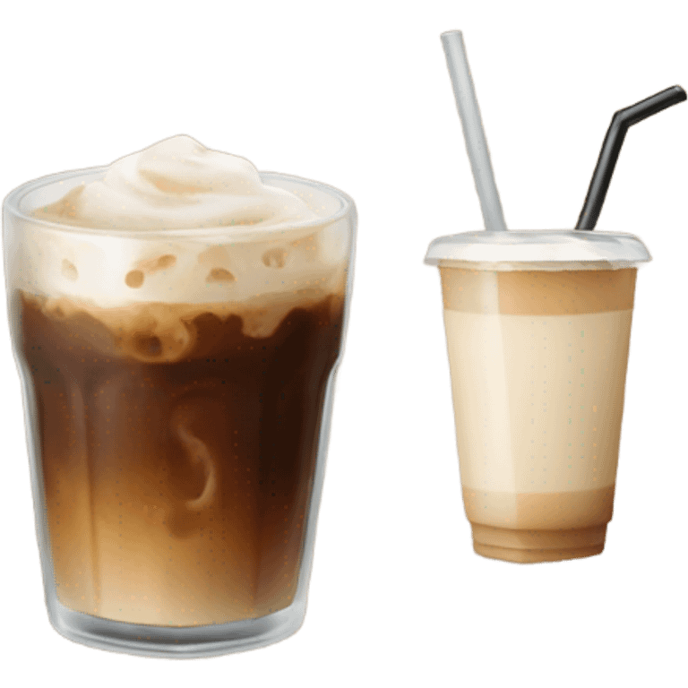 Ice coffee emoji