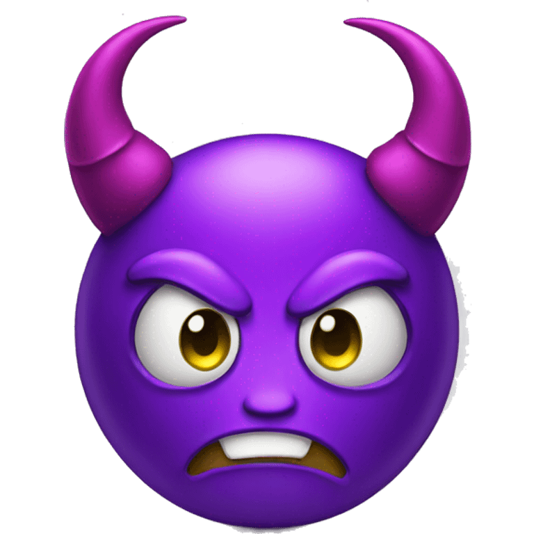 iphone sad purple devil emoji