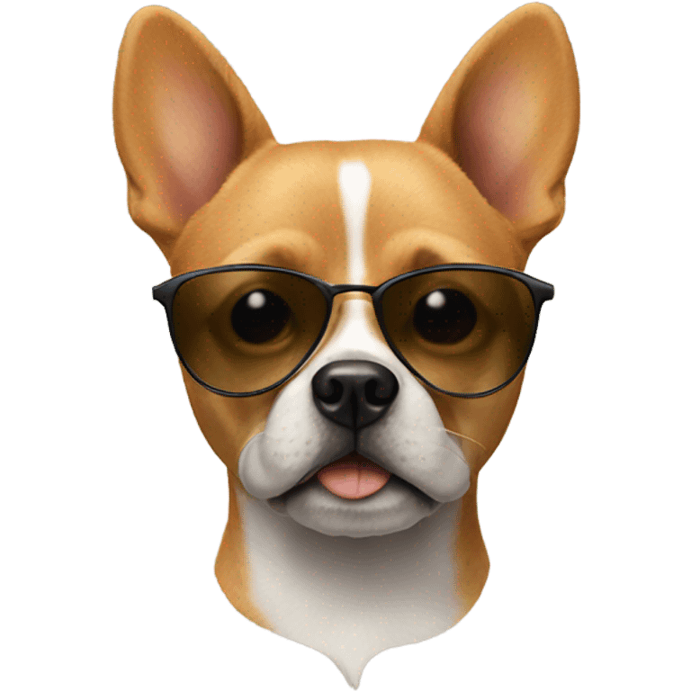 Dog with sunglasses emoji