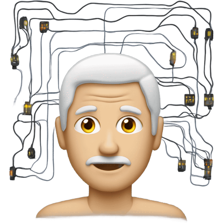 man with circuits  emoji