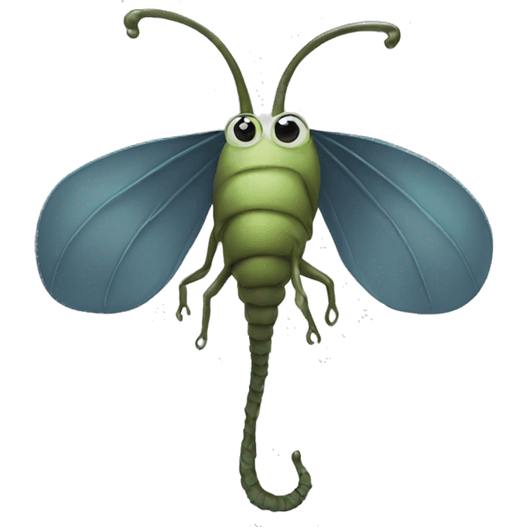 Rainworm with large ears emoji