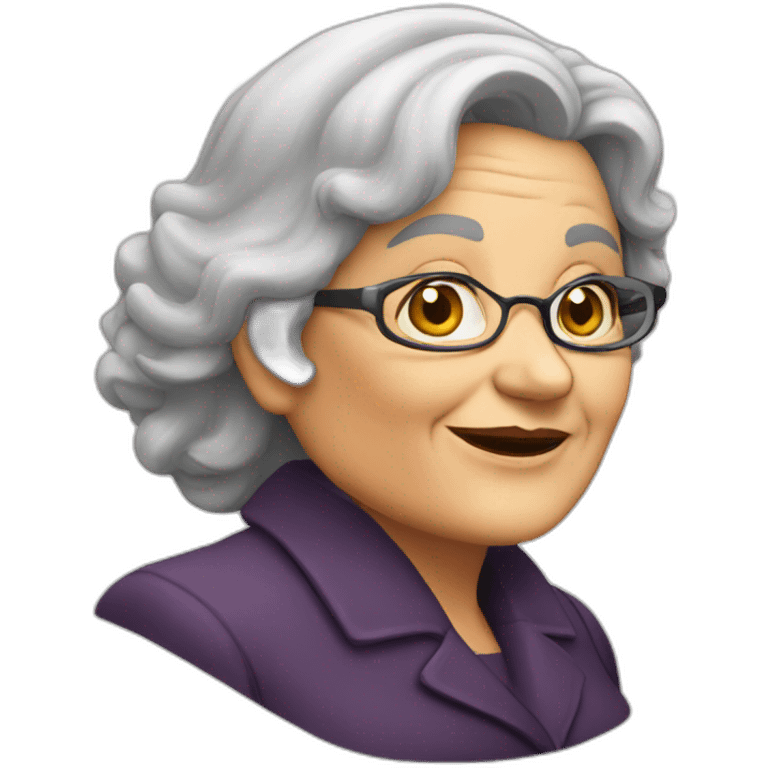 Secy Busty old woman emoji