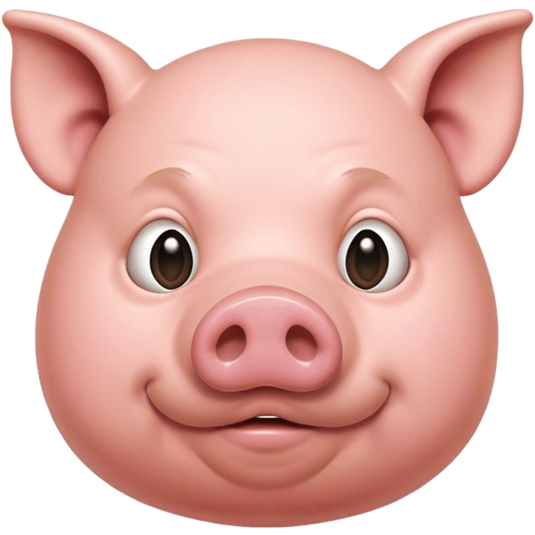 Pig faced fat man  emoji