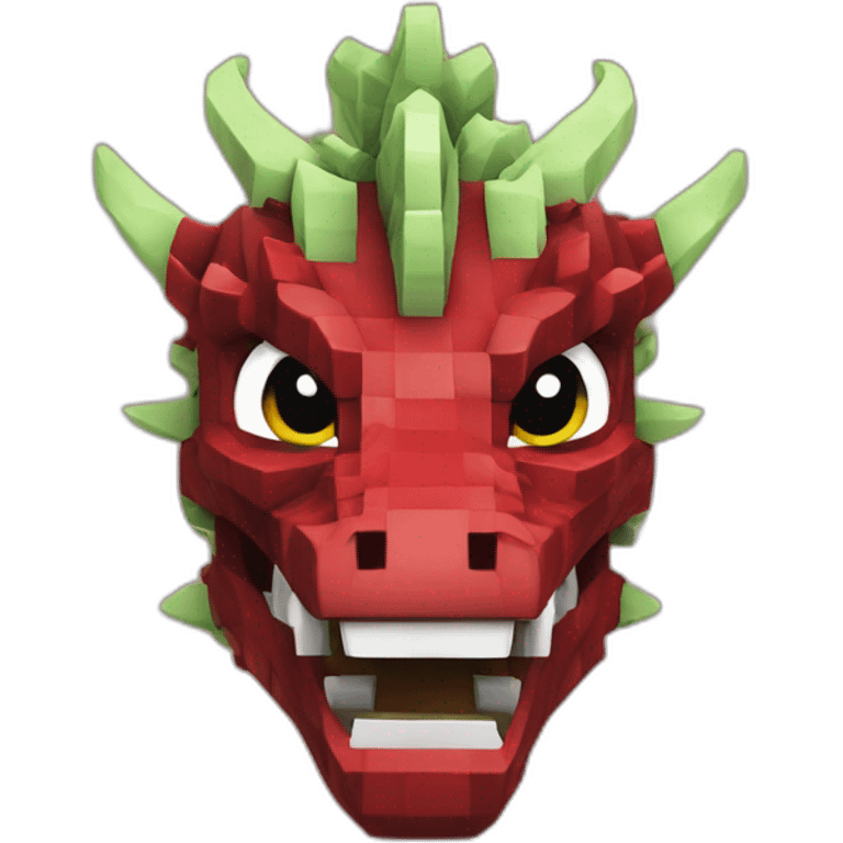 head crania lRed dragon Minecraft delegate emoji