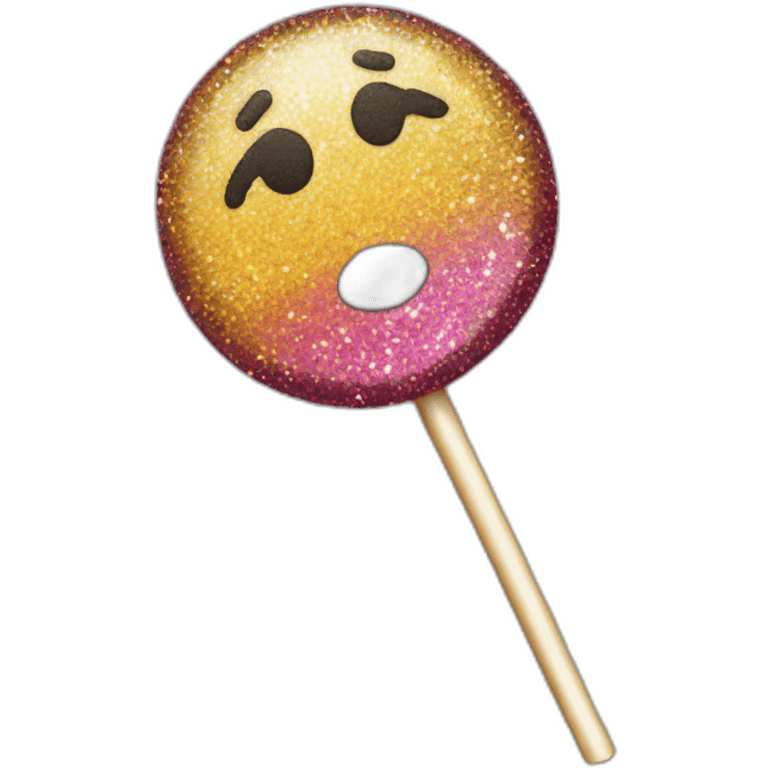 Glitter lollipop emoji