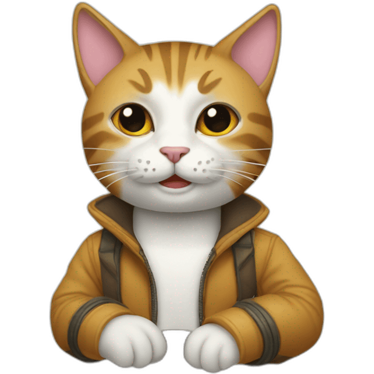 El gato con bota emoji